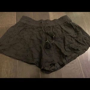 Lounge shorts with fun ties and design on shorts